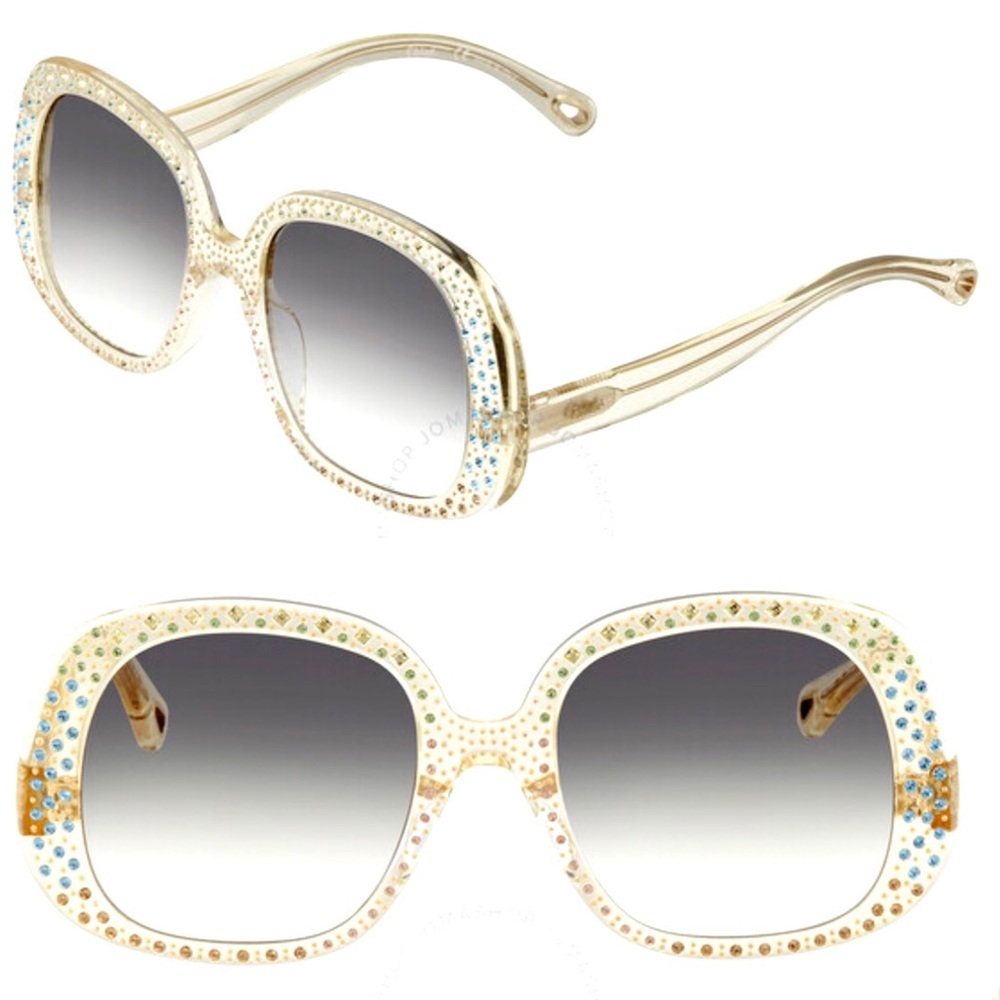 Chloe crystal encrusted sunglasses